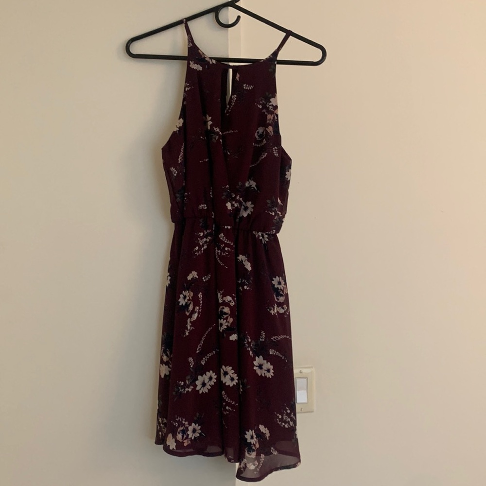 Mini purple dress